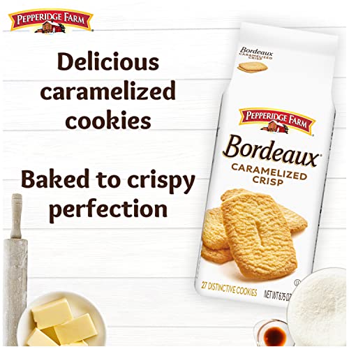 Pepperidge Farm Bordeaux Caramelized Crisp Cookies, 6.75 Oz Bag - Image 2