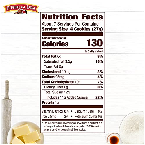 Pepperidge Farm Bordeaux Caramelized Crisp Cookies, 6.75 Oz Bag - Image 3