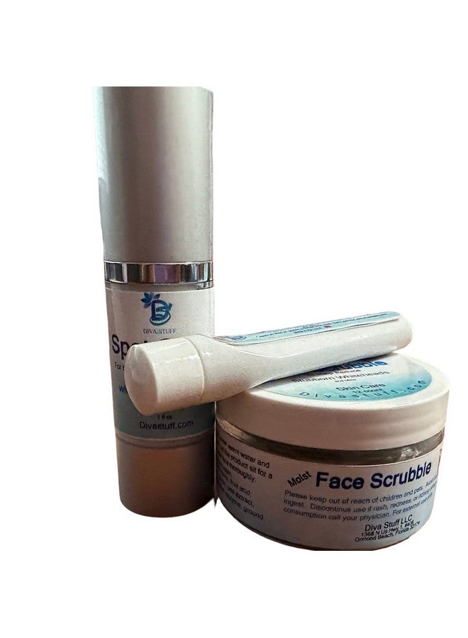 Diva Stuff 3 Piece Set Face Scrubcream And Purse Size Spot Applicator For Milk Spots Whiteheads Blackheads And Stubborn Clogged Pores By Diva Stuff - Image 2