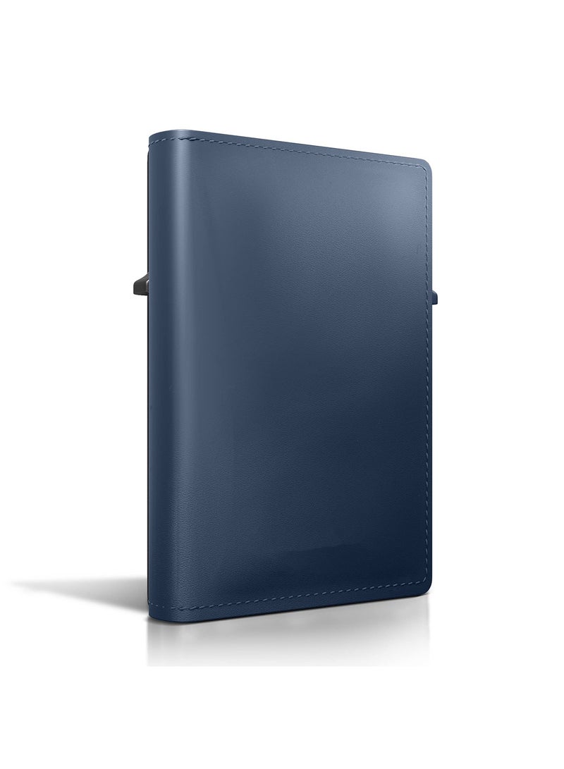 AirTag Wallet, Trackable Wallet with AirTag Holder, RFID-Blocking Minimalist Leather Wallet, Slim Leather Airtag Wallet, Men and Women, Smart Wallet, AirTag Not Included (Cobalt) - Image 3