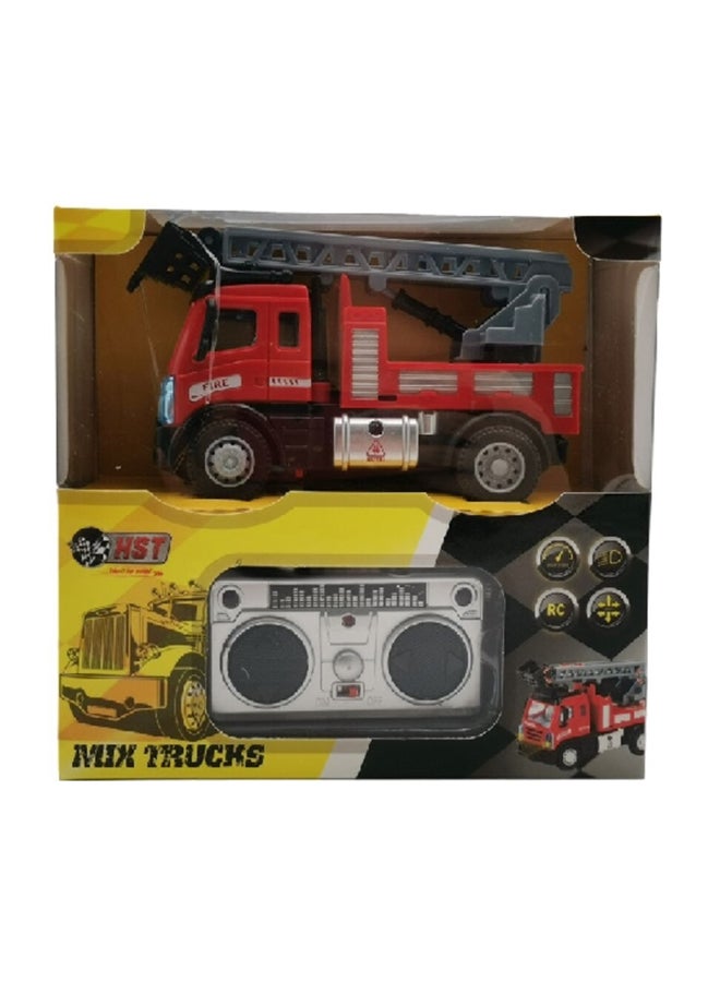 اتش اس تي شاحنة إطفاء رباعية الدفع مزودة بجهاز تحكم عن بعد للأطفال أحمر 16.2 × 7.5 × 17 سم 6158-H1 - Image 4