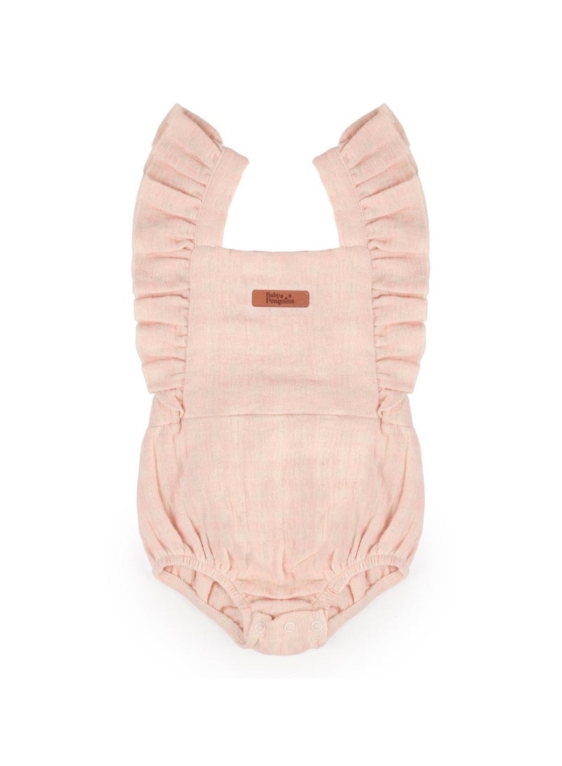 Baby Penguins Baby Girl Plaid Jumpsuit - Image 1