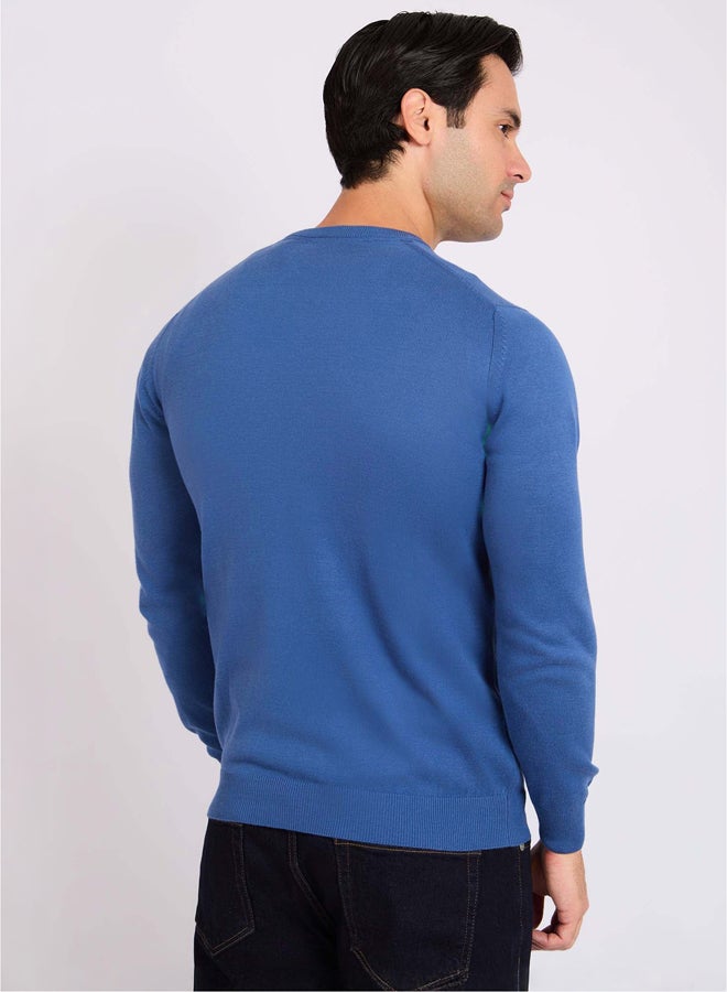 DALYDRESS Men Regular Fit Pullover - Blue - Image 5