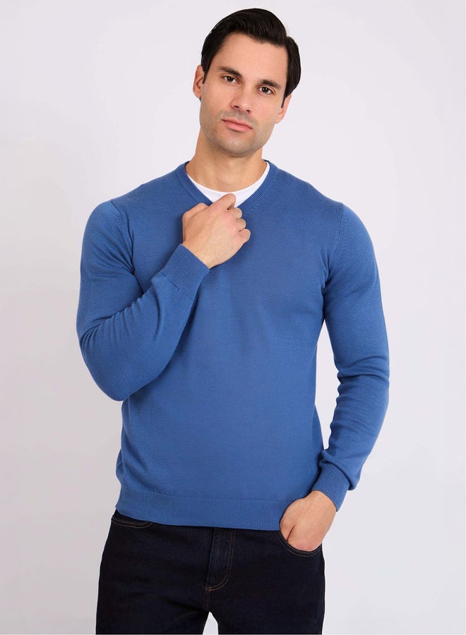 DALYDRESS Men Regular Fit Pullover - Blue - Image 2