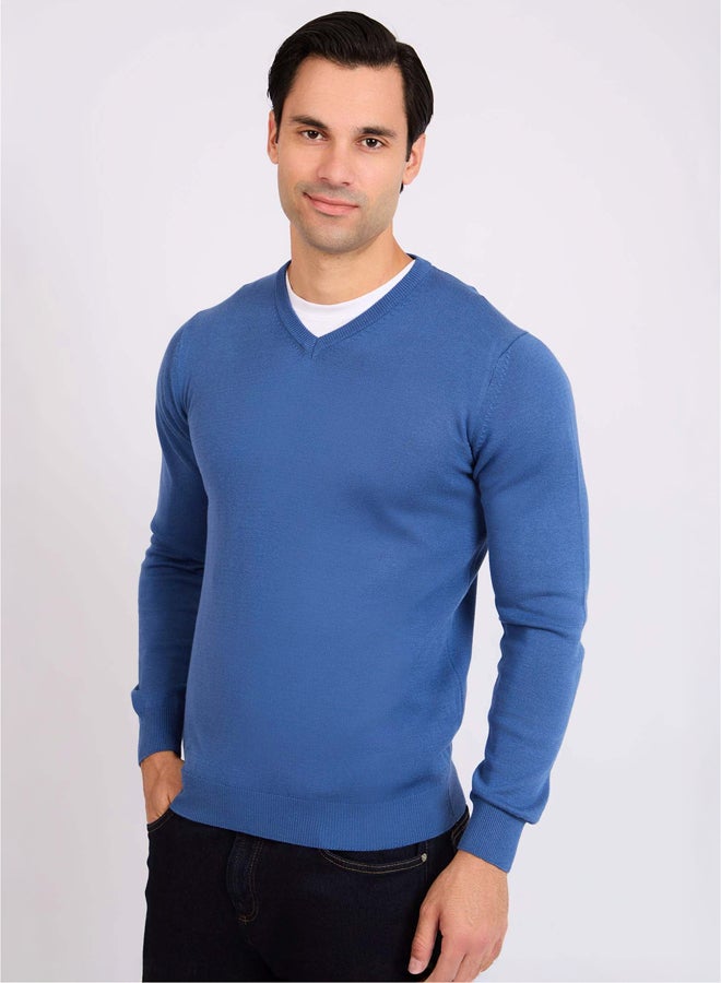 DALYDRESS Men Regular Fit Pullover - Blue - Image 4