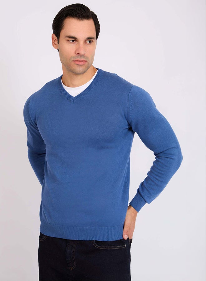 DALYDRESS Men Regular Fit Pullover - Blue - Image 3
