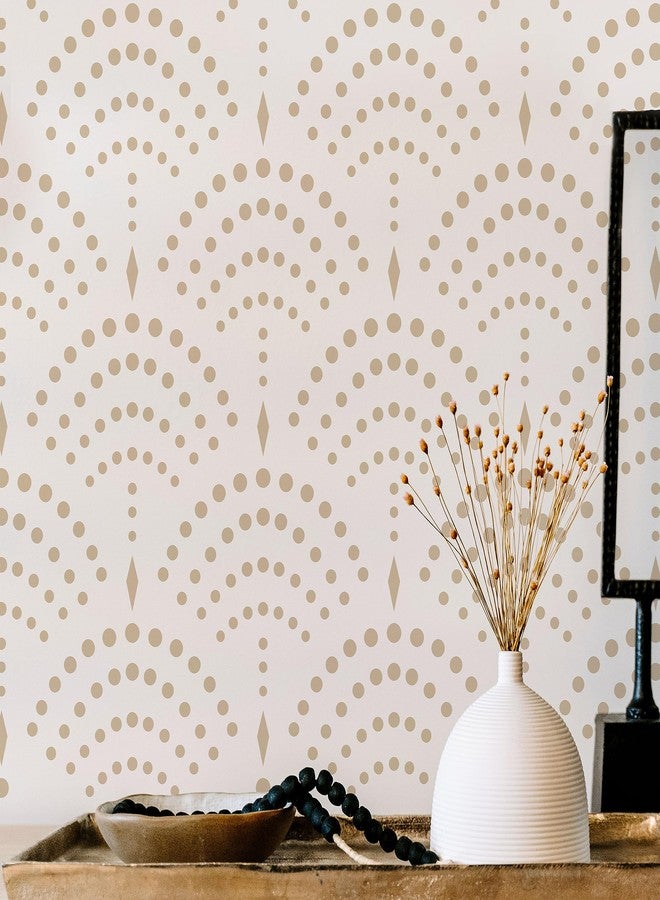 STENCILOGY® / KARASU - 23.6" x 39.4" XL Wall Stencil, Vintage Sashiko Stencil, Large Allover Wall Stencils for Painting, Large Ethnic Geometric Wall Stencil - Image 1