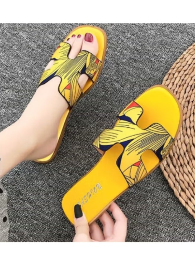 فن روب شبشب مسطح مريح بتصميم بسيط للنساء والسيدات، خفيف الوزن، من تصميم روب آرت - Image 5