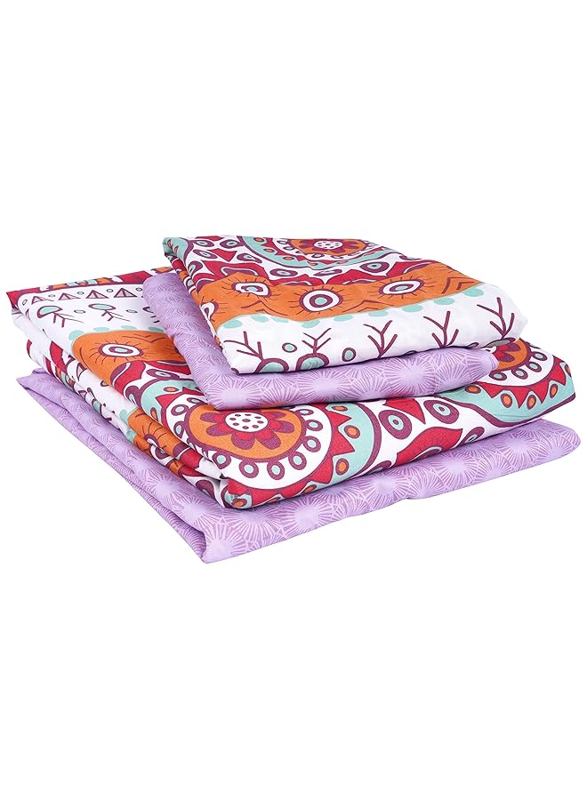 erorex Ny 151 Comforter Cover 6 Piece King Size Full Cotton Multicolor King Size 240X260Cm - Image 1