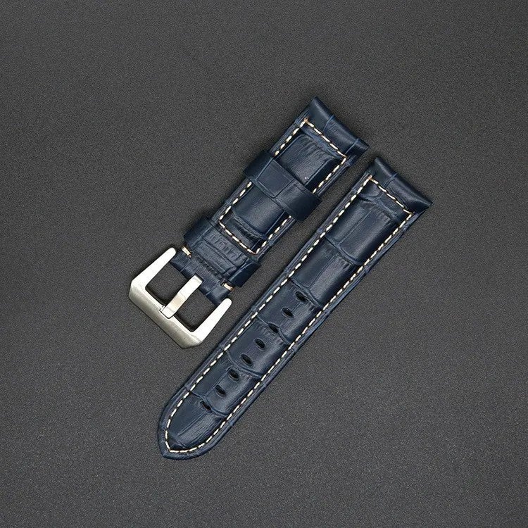 Bluejw Luxury Retro Genuine Leather Watch Band – Replace the Watch Strap for Smart Watches, 20mm 22mm 24mm 26mm Universal Replacement Wristband - Image 1