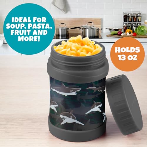 Bentology Insulated 13oz Food Jar for Kids- Hot or Cold Food, Soups, Liquids, Noodles - Wide Mouth Stainless Steel Container & BPA Free, Large Leak Proof thermos for Back to School Lunch Boxes, Bags - Image 4
