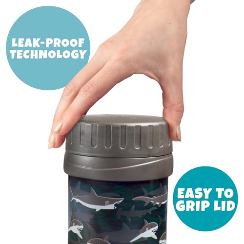 Bentology Insulated 13oz Food Jar for Kids- Hot or Cold Food, Soups, Liquids, Noodles - Wide Mouth Stainless Steel Container & BPA Free, Large Leak Proof thermos for Back to School Lunch Boxes, Bags - Image 2