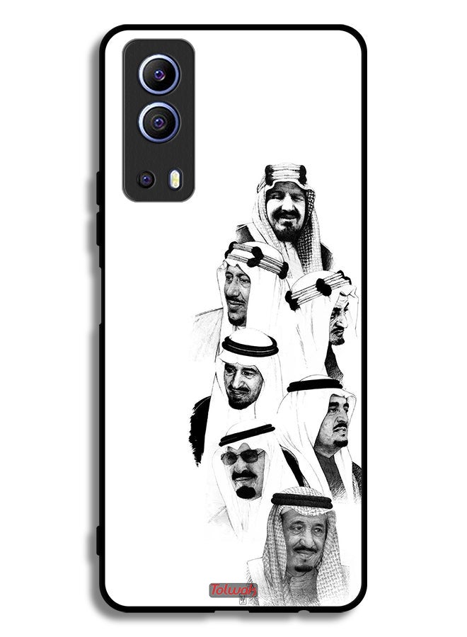 Tolwak Vivo iQOO Z3 5G Protective Case Cover Saudi Kings Art B_W - Image 2