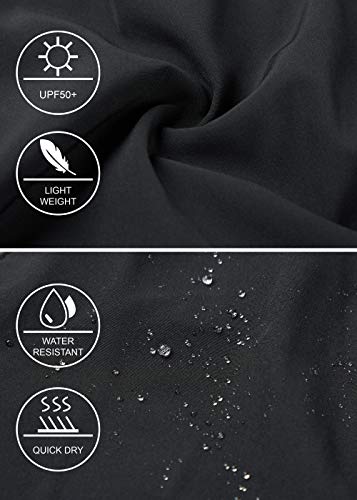 Libin Women's Quick Dry Hiking Capri Pants Lightweight Cargo Cropped Pants Water Resistant Outdoor Casual, Black S - Image 5