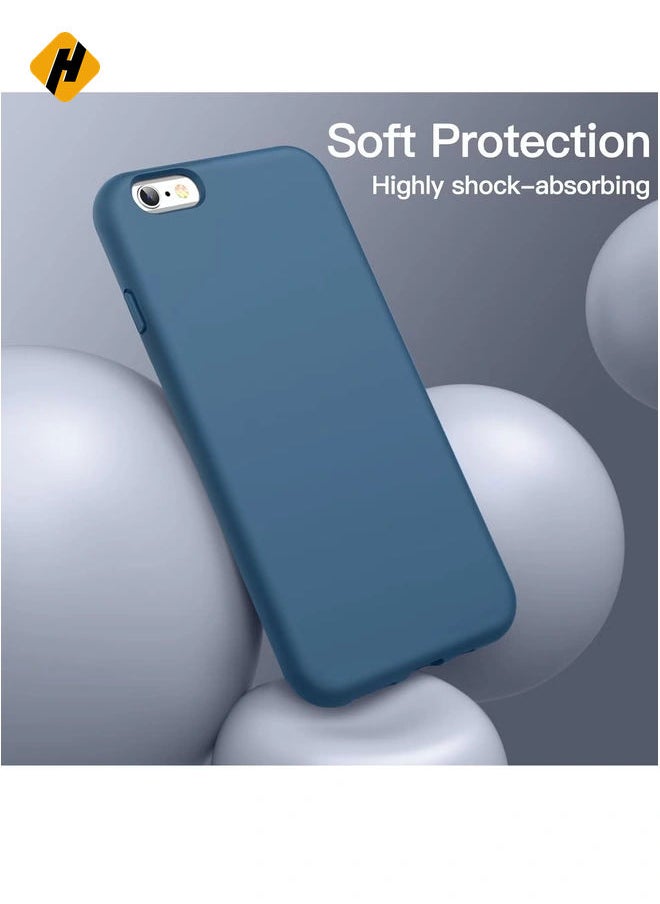 Generic - Silicone Case for iPhone 6s/6 4.7 Inch, Silky-Soft Touch Full-Body Protective Case, Shockproof Cover with Microfiber Lining - Image 1