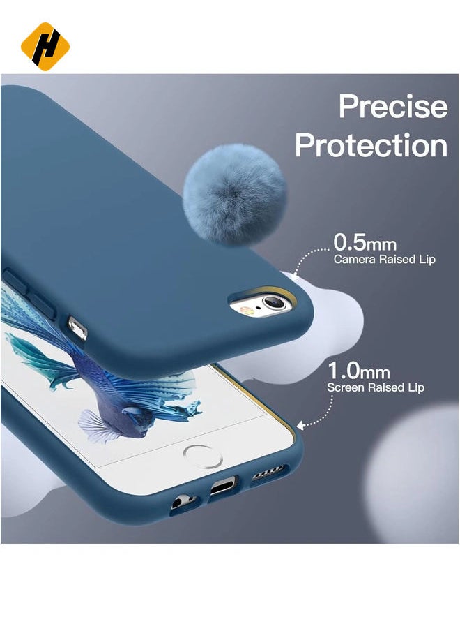 Generic - Silicone Case for iPhone 6s/6 4.7 Inch, Silky-Soft Touch Full-Body Protective Case, Shockproof Cover with Microfiber Lining - Image 1