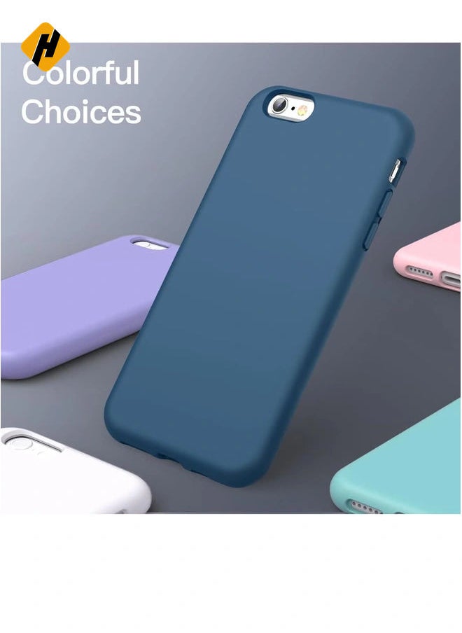 Generic - Silicone Case for iPhone 6s/6 4.7 Inch, Silky-Soft Touch Full-Body Protective Case, Shockproof Cover with Microfiber Lining - Image 1