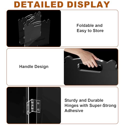 Upitry Clear Acrylic Pet Dog Gate - Folding Transparent Gates for Christmas Tree Small Dogs Pets - Freestanding Foldable Tall Puppy Doggy Fence Door for Inside Indoor House Doorways Room - Image 3