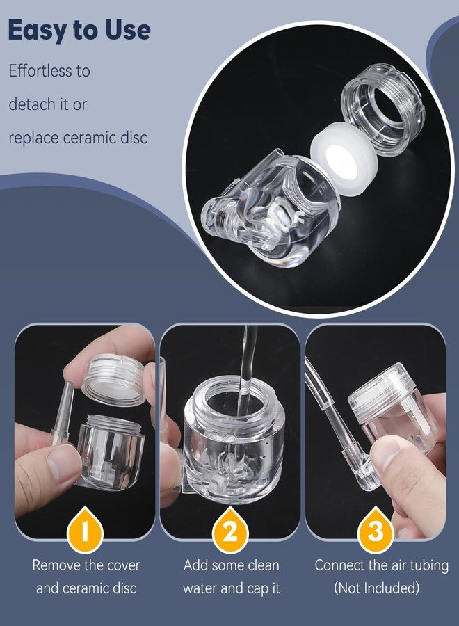 باوفلي موزع ثاني أكسيد الكربون Pawfly لنباتات أحواض السمك، بخاخ ثاني أكسيد الكربون من الأكريليك الشفاف مع قرص سيراميكي وعداد فقاعات وكوب شفط - Image 4