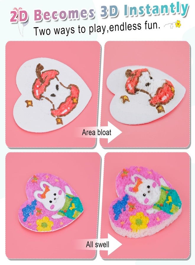 Meetory Magic 3D Foam Texture Painting Kit, Including 18 Pcs Foam Texture Paper, 12 Acrylic Paint Markers, 3 Watercolor Brush Pens(L,M,S),18 Bead Chains and 8 Pre-Designed Sticker Line Drawings - Image 4