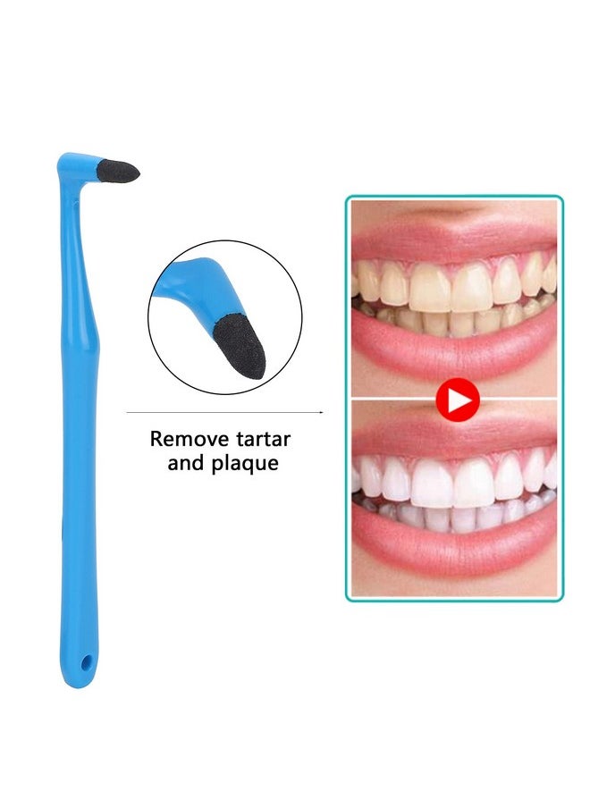 ZJchao - Professional Tooth Stain Remover Dental Teeth Whitening Polisher Tooth Stain Eraser Plastic Teeth Cleaning Polishing Tool Oral Hygiene Care Tool(Blue) - Image 1