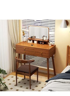 PENG GENERAL 3-Drawer Master Dresser Table With Mirror Brown 100x40x135cm  - Image 2