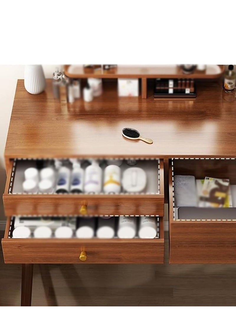 PENG GENERAL 3-Drawer Master Dresser Table With Mirror Brown 100x40x135cm  - Image 5