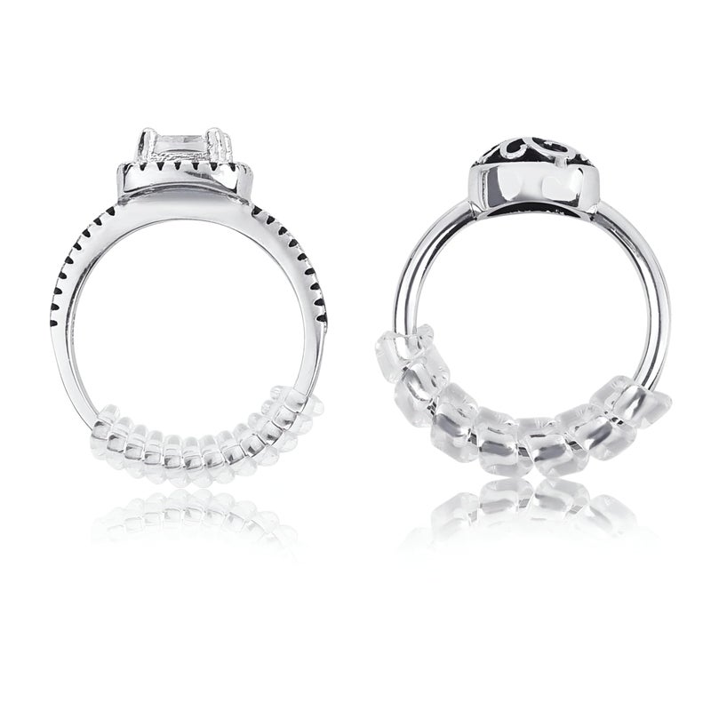 Ring Size Protector - A practical solution for loose rings, this set of four clear silicone adjusters ensures a comfortable and secure fit for everyone.