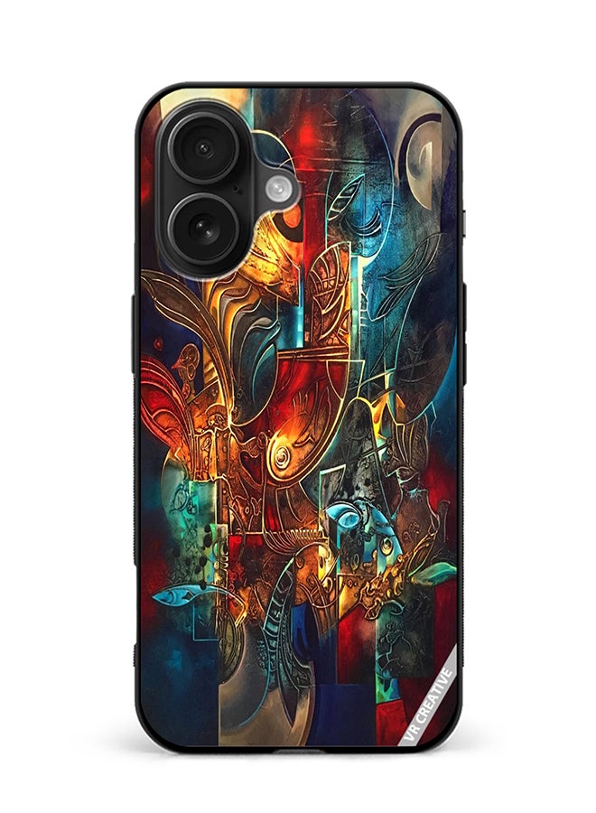 Protective Case Cover For Apple iPhone 16 Plus Flower Design Multicolour