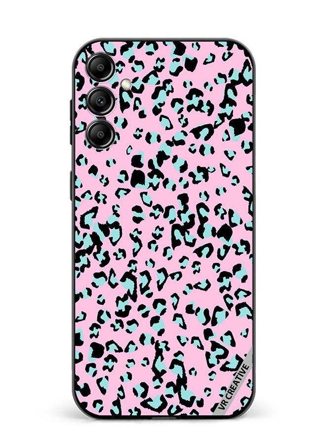 Protective Case Cover For Samsung Galaxy A34 Pink Leopard Print Design Animal Skin Pattern Vector Illustration Design Multicolour