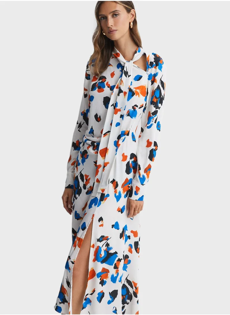 REISS Floral Printed Dress