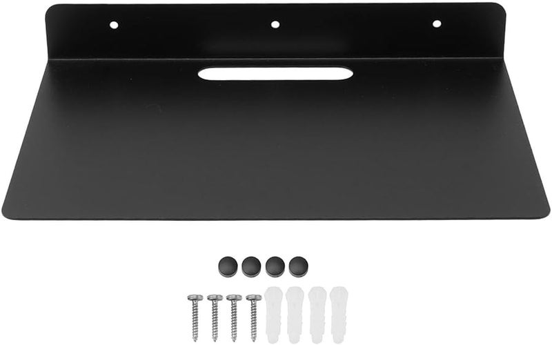 Black Metal Wall Mounted AV Shelf For Projector Router Set Top Box With Hardware - Image 2
