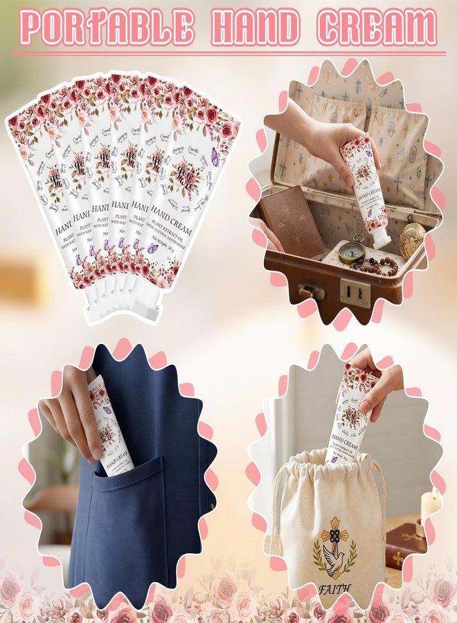 Leelosp 12 Pcs Christian Hand Cream Religious Gift Bulk for Women Mother's Day Mini Travel Size Hand Lotion Inspirational Bible Verse Church Party Favors Prayers Appreciation Gifts for Teacher Women - Image 4
