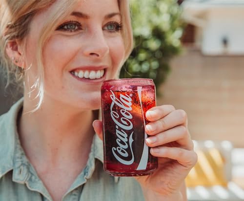 Silver Buffalo Coca-Cola Can-Shaped Red Glass Cup | Glassware For Sodas, Beverages | Holds 10 Ounces - Image 5