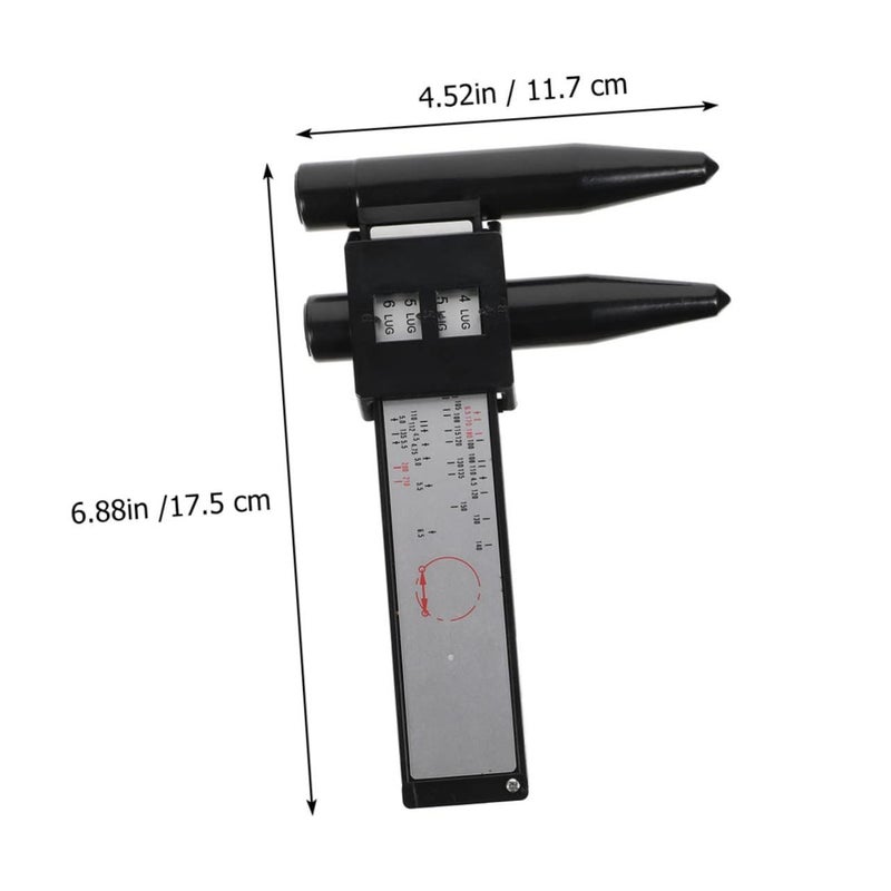 Car Wheel Rim Gauge Tool Accurate Bolt Pattern Measurement Ruler Metric Display Durable Easy To Use For Vehicle Measurement - Image 3