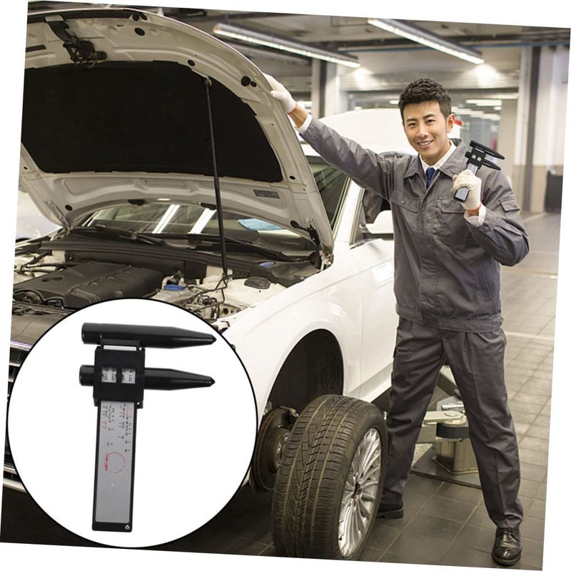 Car Wheel Rim Gauge Tool Accurate Bolt Pattern Measurement Ruler Metric Display Durable Easy To Use For Vehicle Measurement - Image 4