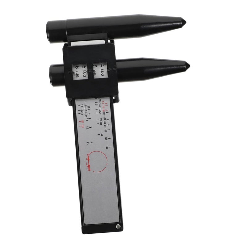 Car Wheel Rim Gauge Tool Accurate Bolt Pattern Measurement Ruler Metric Display Durable Easy To Use For Vehicle Measurement - Image 2