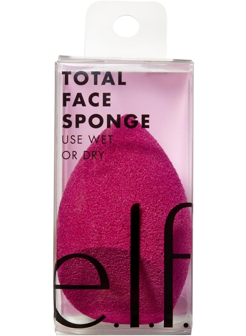 elf Total Face Blending Sponge, Latex-Free Makeup Sponge With Angled & Rounded Sides For Concealer Or Foundation, Vegan & Cruelty-Free, 1 Piece - Image 1