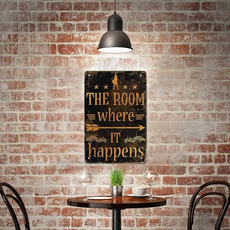 KDLY Tin Hanging Picture The Room Where It-Happens Tin Sign 8x12, Hamilton Musical Art Prints, Alexander Hamilton Wall Decor, It Is A Way of Life Metal Tin Signs Beer TIN Signs Wall Decoration - Image 5