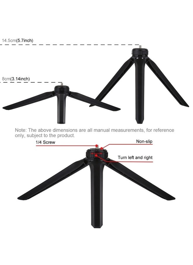 PULUZ PULUZ Pocket Mini Plastic Tripod Mount with Phone Clamp for Smartphones(Black)  - Image 4