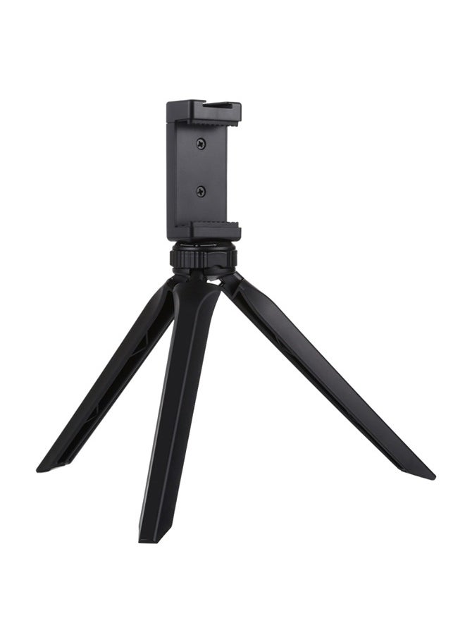 PULUZ PULUZ Pocket Mini Plastic Tripod Mount with Phone Clamp for Smartphones(Black)  - Image 2