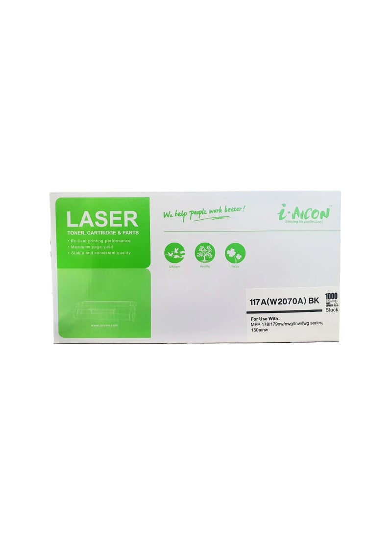 i-AICON ​​​​i-Aicon Compatible Laser Toner Black (HP W2070A | 117A) - Image 1