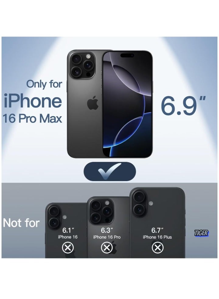 TIGER Ultra-Slim 0.35mm Case for iPhone 16 Pro Max (6.9 Inch) – Lightweight Matte Finish, Full Camera Lens Protection, Minimalist Hard Cover – Slim, Durable, Anti-Scratch, and Perfect Fit - Image 2