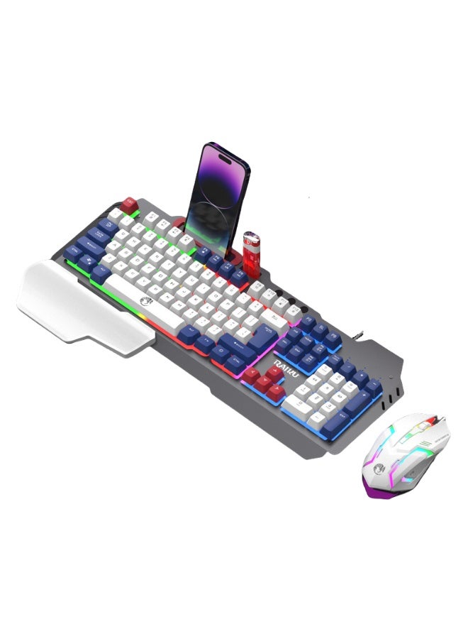 KUYING New Wired Keyboard And Mouse Office Esports Set 
