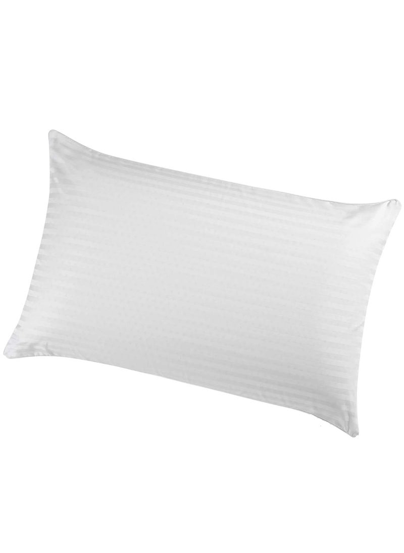 Stripe Design Cotton Bed Pillow 50X70cm Made in Uae