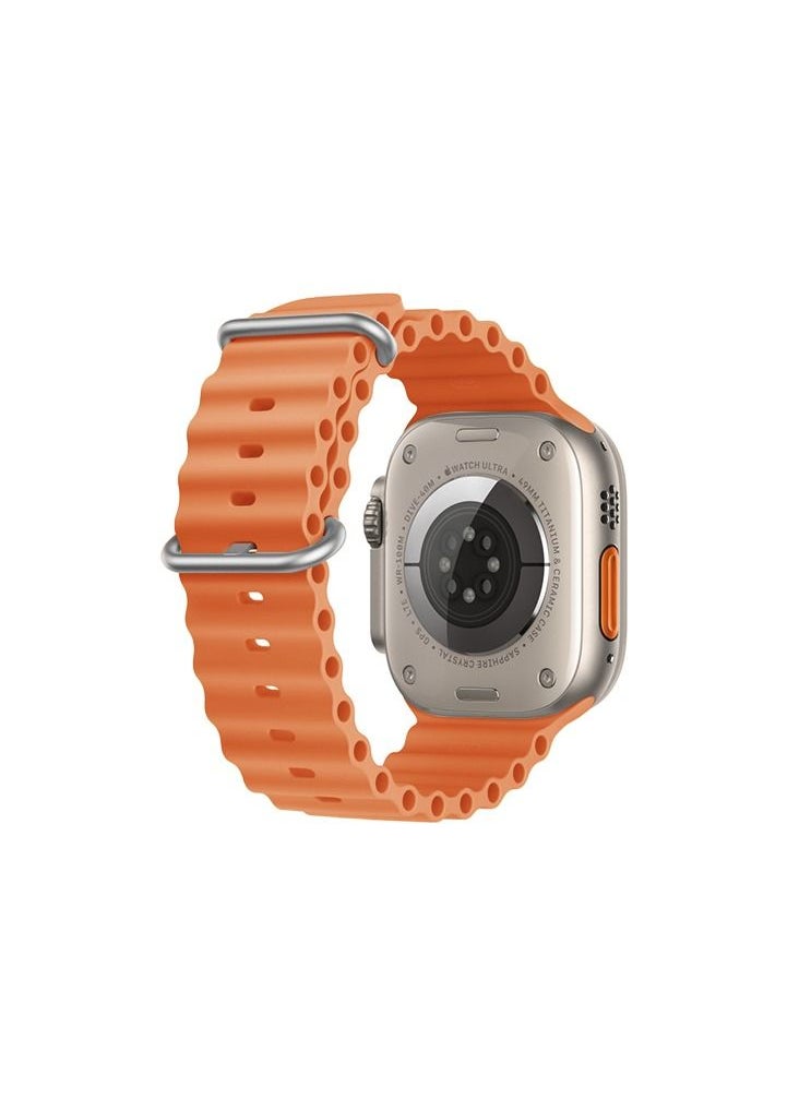 GULFLINK - Adjustable Loop Sport Fluoroelastomer Breathable Watch Band for Apple Watch 42/44/45/49mm Orange - Image 1