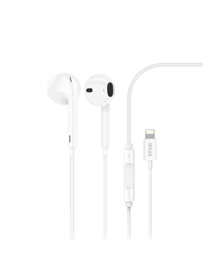 آي بلس سماعة رأس iPLUS iP-H616 للموسيقى والمكالمات - صوت ستيريو عالي الدقة، جودة صوت هاي فاي، موصل لايتنينج - Image 1