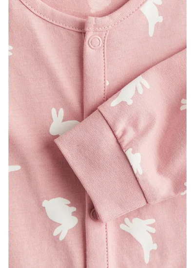 اتش اند ام Printed cotton sleepsuit