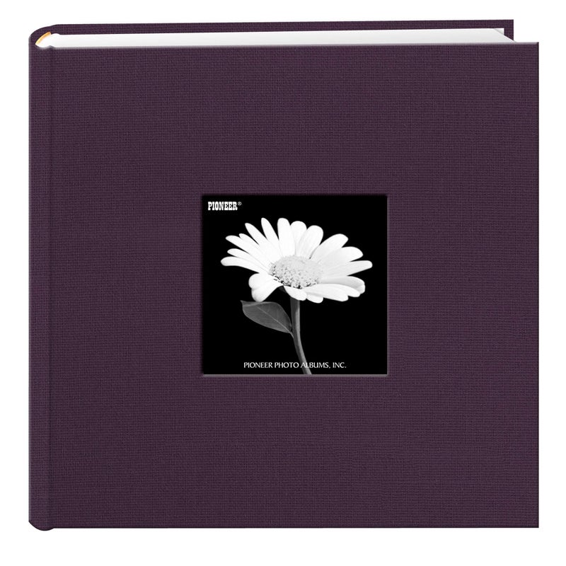Pioneer Photo Albums Fabric Frame Cover Photo Album 200 Pockets Hold 4x6 Photos Wildberry Purple - Image 1