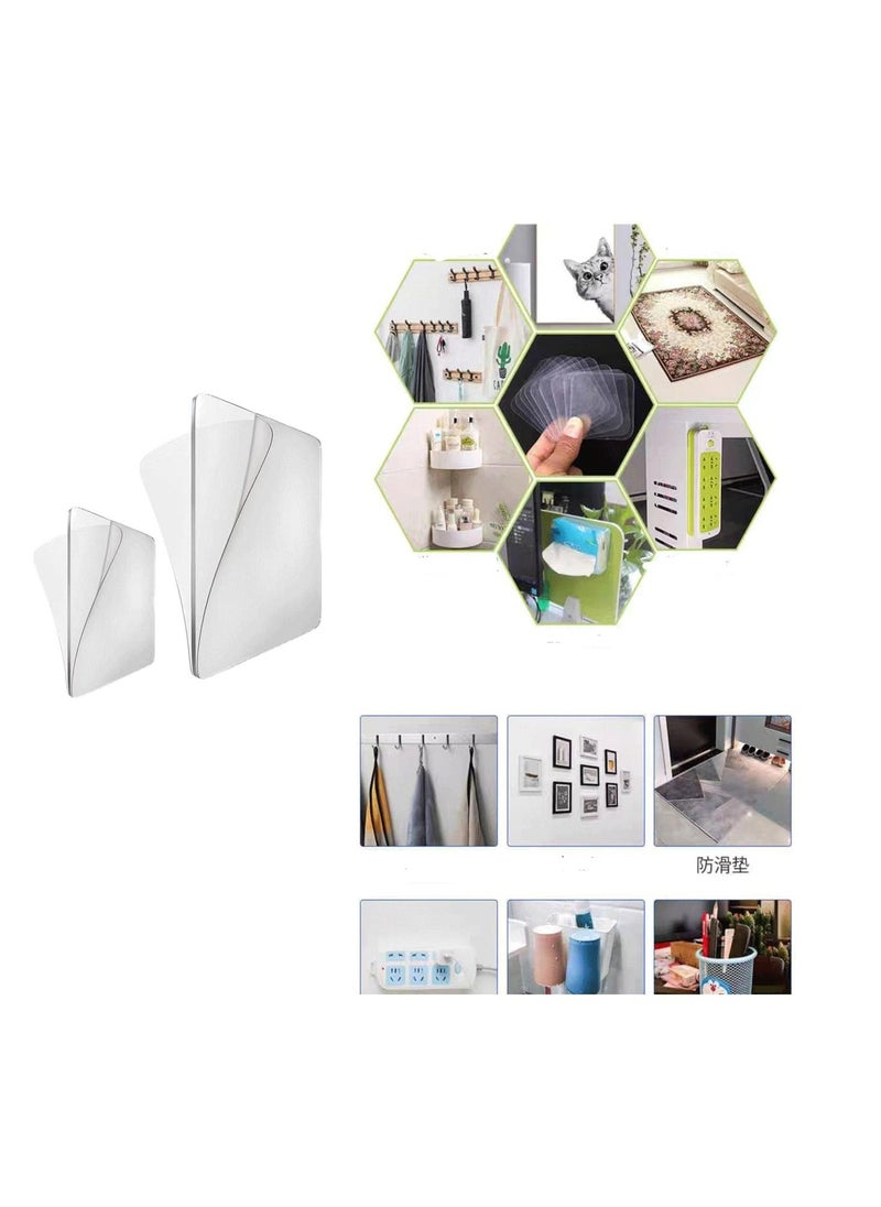 Generic 50PCS Double Sided Tape Heavy Duty, Large Adhesive Pads for Mounting, Extra Large Double Sided Tape Heavy Duty Removable, Double Sided mounting Tape for Walls, Adhesive Tape Nano Wall Mount Gel Tape  - Image 4